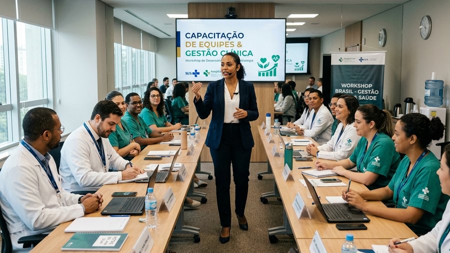 Treinamento e capacitação de equipes de saúde em processos e gestão clínica